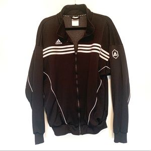 Adidas Black Soccer Zip Up Jacket L